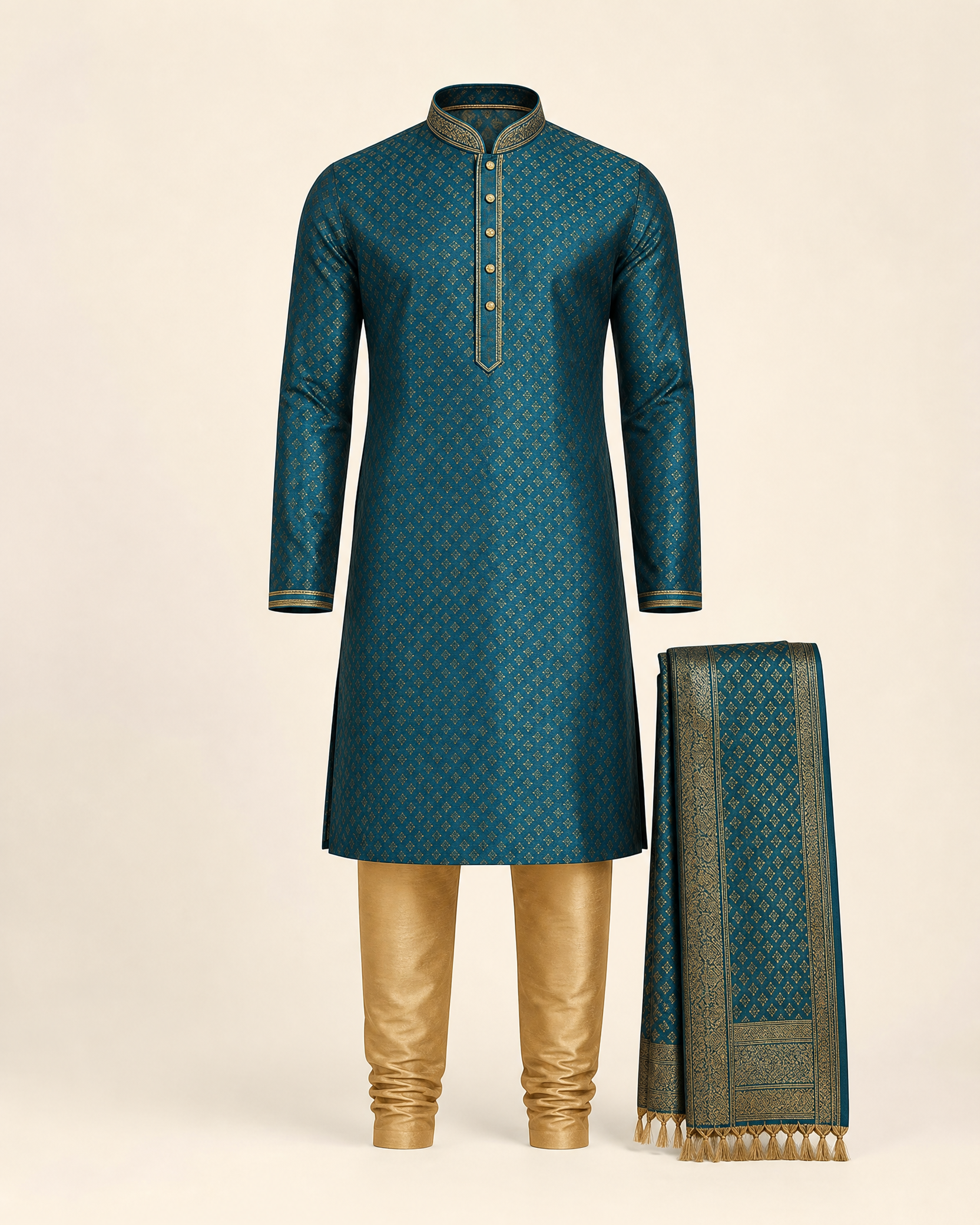 Festive Jacquard Kurta Set